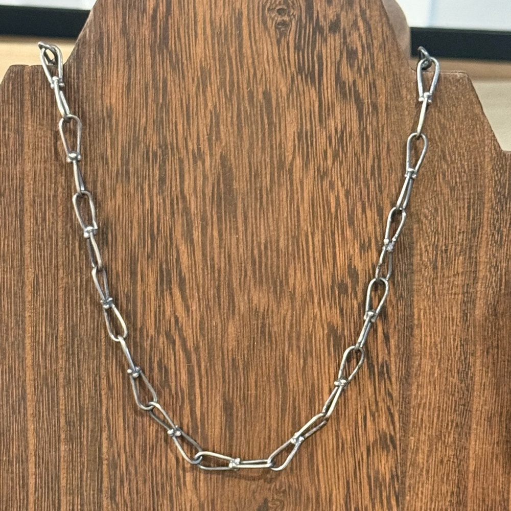 Handmade paperclip chain necklace